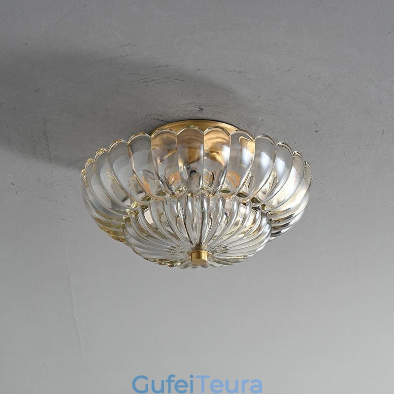 תאורת תקרה מודרנית עם בסיס לוטוס שטוח