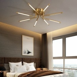תאורת תקרת זיקוקי דינור Simple Flush Mount