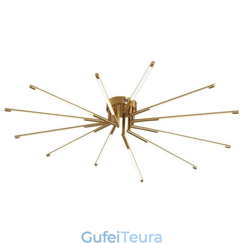 תאורת תקרת זיקוקי דינור Simple Flush Mount