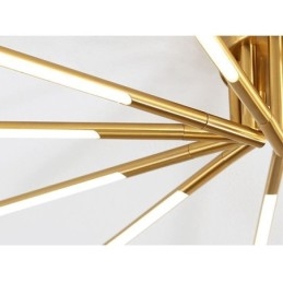 תאורת תקרת זיקוקי דינור Simple Flush Mount