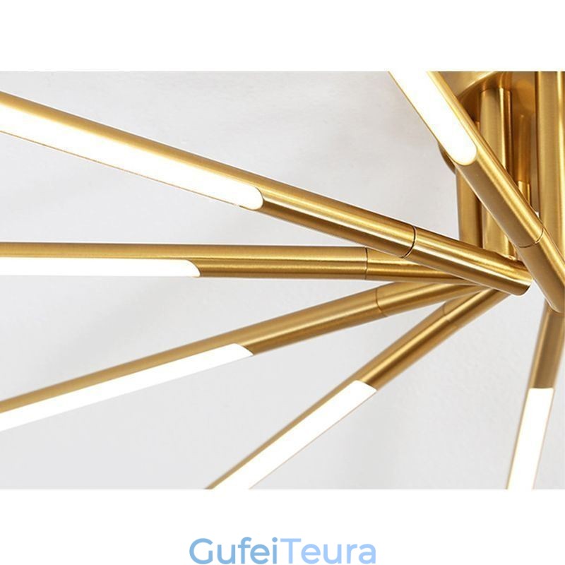 תאורת תקרת זיקוקי דינור Simple Flush Mount