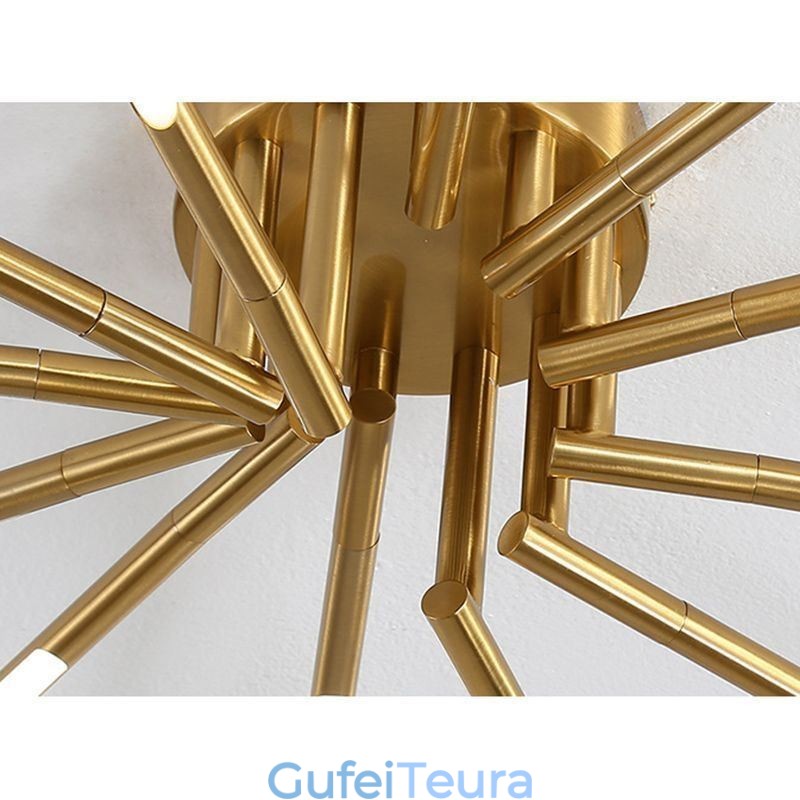 תאורת תקרת זיקוקי דינור Simple Flush Mount