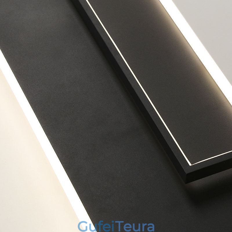 תאורת תקרה אקרילית מרובעת עם פלאש הר מינימליסטי