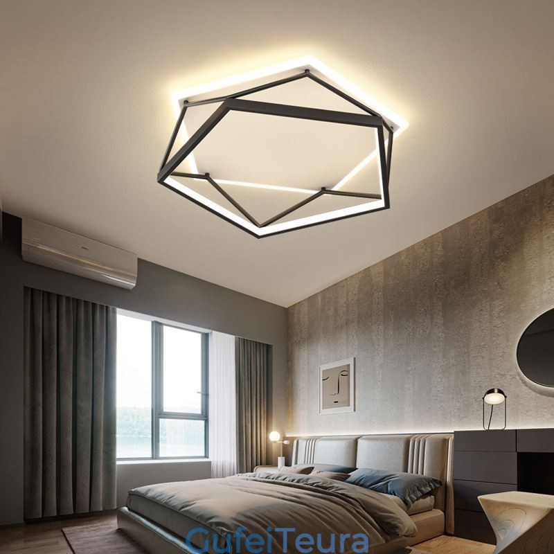 פלאש מאונט חלול תאורת תקרה תלת מימדית 55 ס"מ