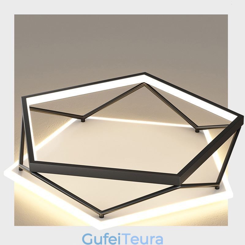 פלאש מאונט חלול תאורת תקרה תלת מימדית 55 ס"מ