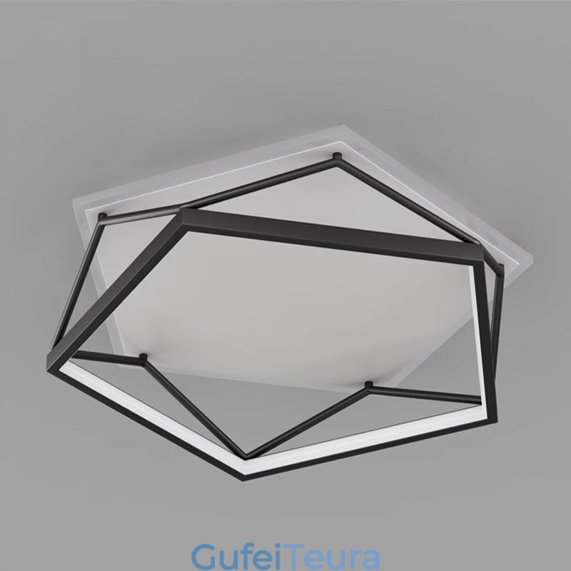 פלאש מאונט חלול תאורת תקרה תלת מימדית 55 ס"מ