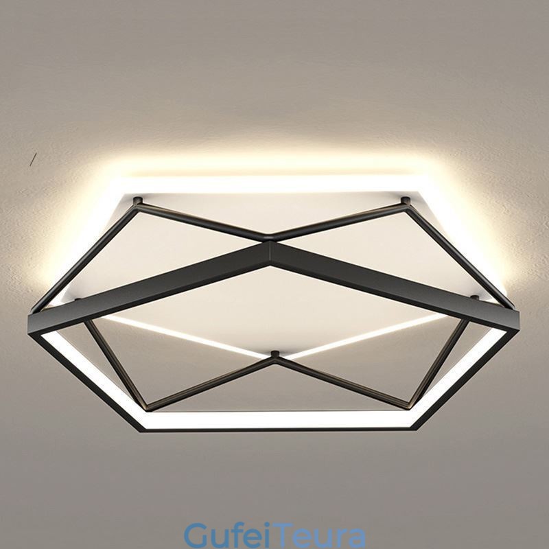 פלאש מאונט חלול תאורת תקרה תלת מימדית 55 ס"מ