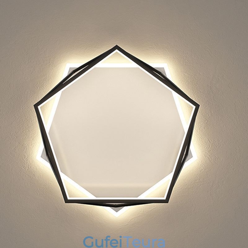 פלאש מאונט חלול תאורת תקרה תלת מימדית 55 ס"מ