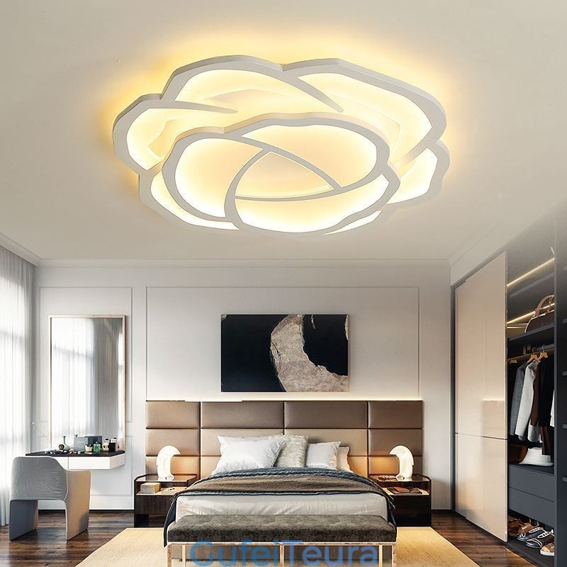Flush Mount Modern Simple Rose אקריליק תקרה 52 ס"מ