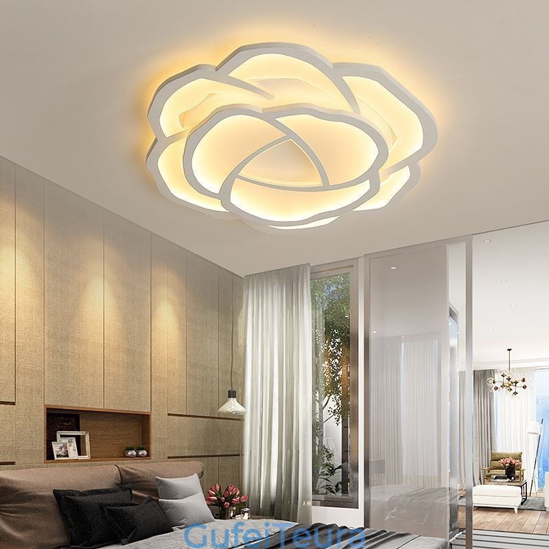 Flush Mount Modern Simple Rose אקריליק תקרה 52 ס"מ