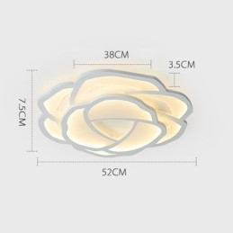 Flush Mount Modern Simple Rose אקריליק תקרה 52 ס"מ