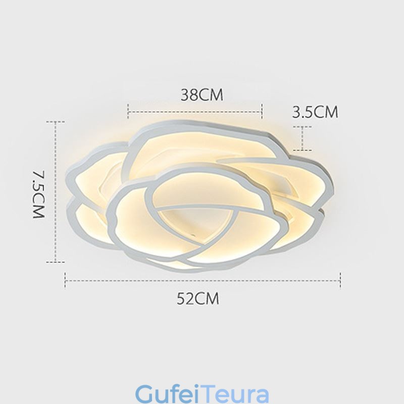 Flush Mount Modern Simple Rose אקריליק תקרה 52 ס"מ