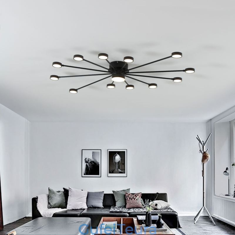 גוון תאורה אקרילי מסוג תקרה מודרני מינימליסטי מסוג Flush Mount