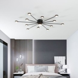 גוון תאורה אקרילי מסוג תקרה מודרני מינימליסטי מסוג Flush Mount