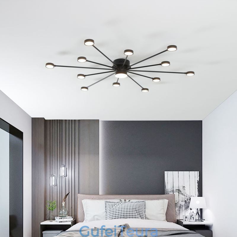 גוון תאורה אקרילי מסוג תקרה מודרני מינימליסטי מסוג Flush Mount