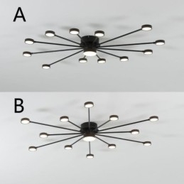 גוון תאורה אקרילי מסוג תקרה מודרני מינימליסטי מסוג Flush Mount