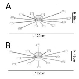 גוון תאורה אקרילי מסוג תקרה מודרני מינימליסטי מסוג Flush Mount