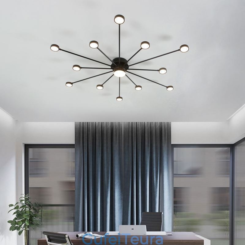 גוון תאורה אקרילי מסוג תקרה מודרני מינימליסטי מסוג Flush Mount