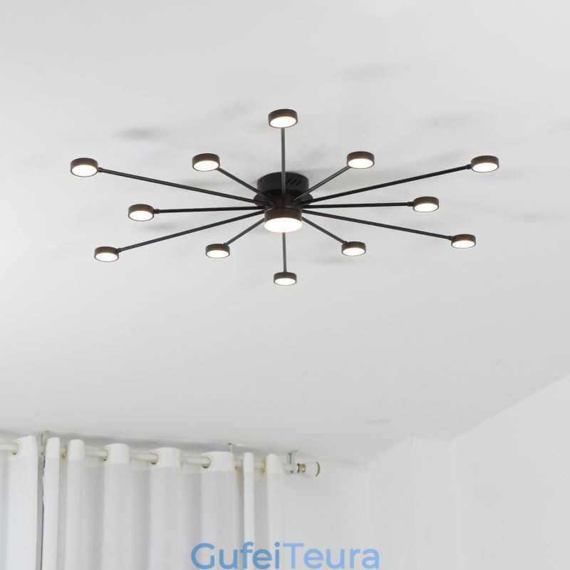 גוון תאורה אקרילי מסוג תקרה מודרני מינימליסטי מסוג Flush Mount