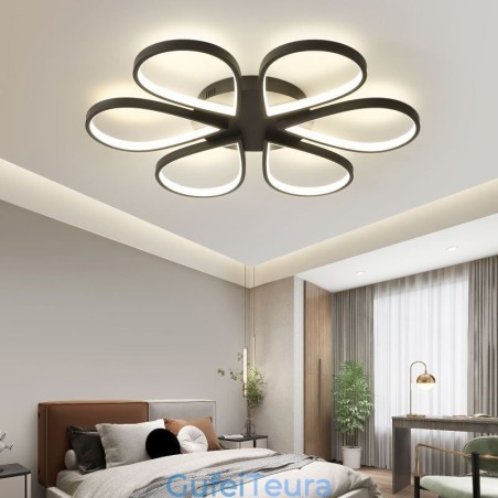 תאורת תקרת תלתן מינימליסטית מסוג Flush Mount תאורת תקרת תלתן מינימליסטית מסוג Flush Mount
