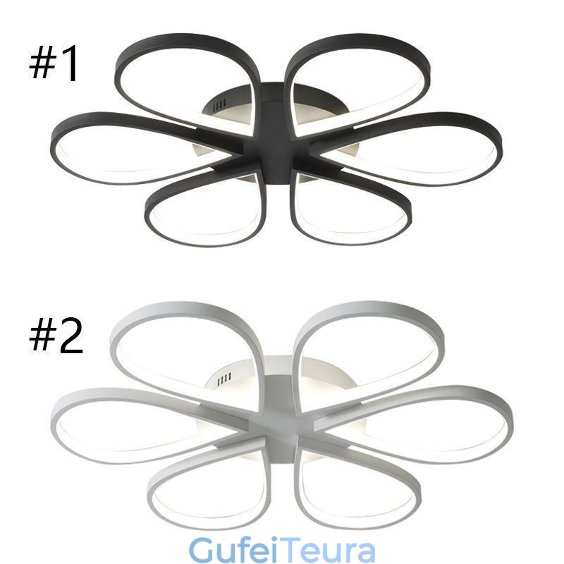 תאורת תקרת תלתן מינימליסטית מסוג Flush Mount