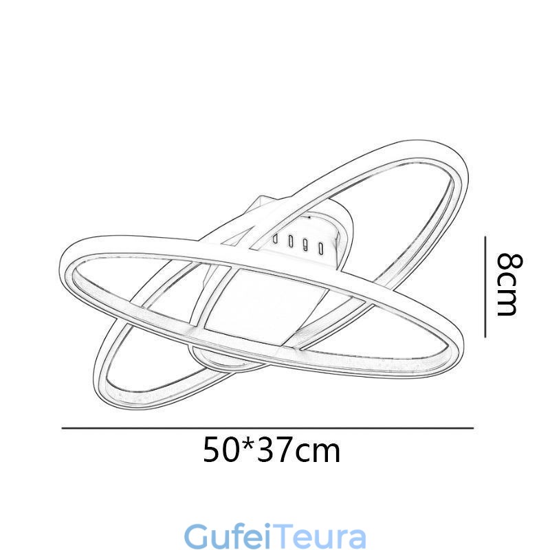 Flush Mount Minimalist Surround Planet Ceiling Light