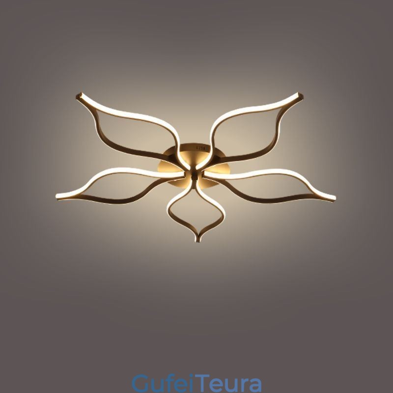 Flush Mount Minimalist Five Leaf Flower Ceiling Light