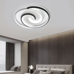 תאורת תקרה עגולה אקרילית מסוג Flush Mount