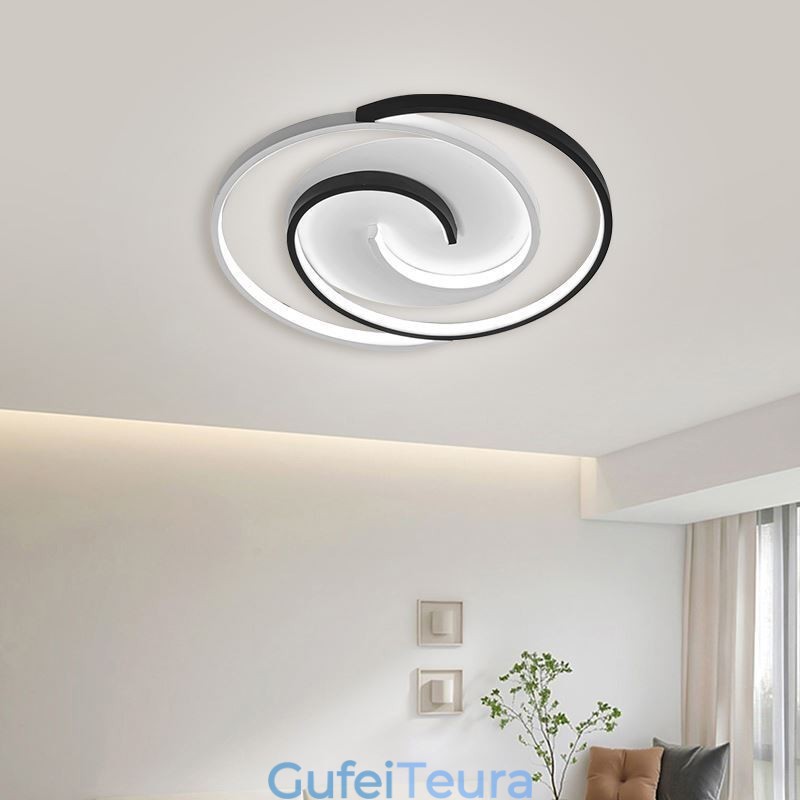 תאורת תקרה עגולה אקרילית מסוג Flush Mount