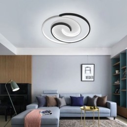 תאורת תקרה עגולה אקרילית מסוג Flush Mount