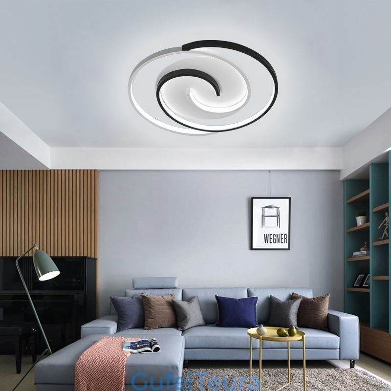 תאורת תקרה עגולה אקרילית מסוג Flush Mount