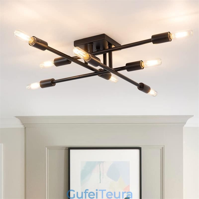 תאורת תקרה דקורטיבית בסגנון רטרו רטרו פלאש הר אמריקאי