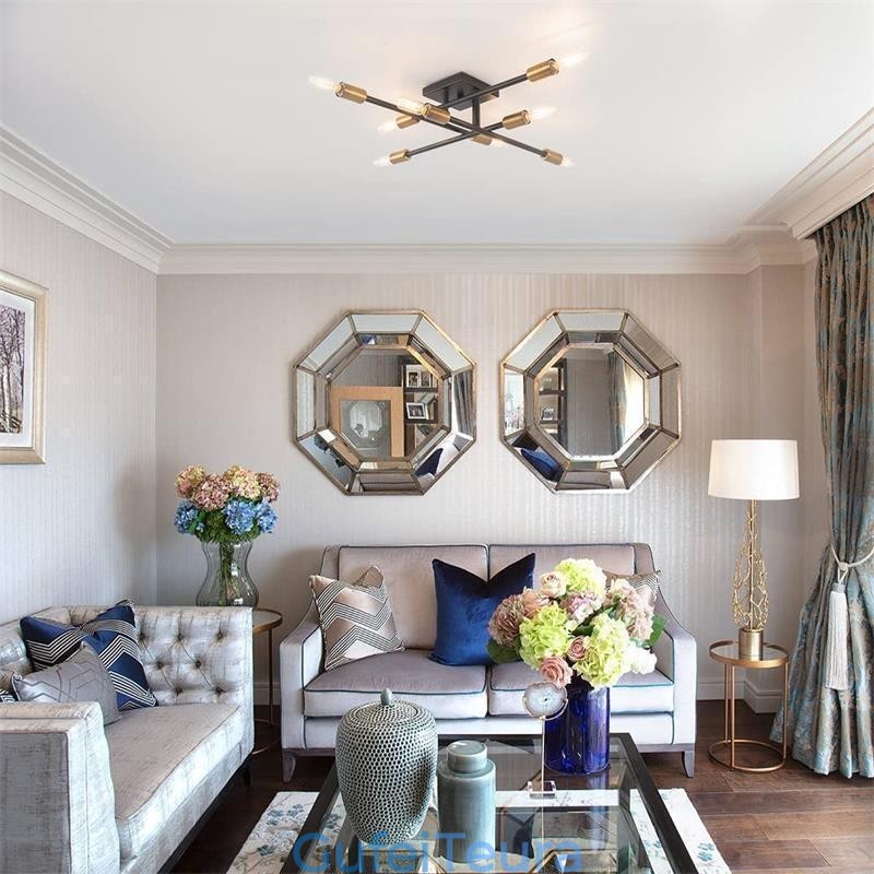 תאורת תקרה דקורטיבית בסגנון רטרו רטרו פלאש הר אמריקאי