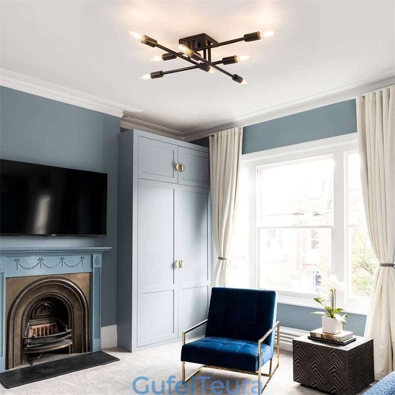 תאורת תקרה דקורטיבית בסגנון רטרו רטרו פלאש הר אמריקאי