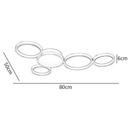 תאורת תקרה אומנותית מאלומיניום מודרנית