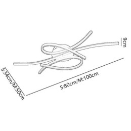 תאורת תקרת פרפר מינימליסטית