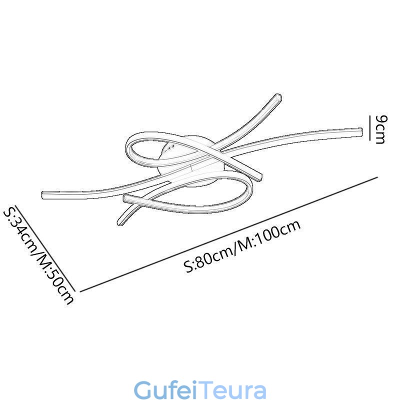 תאורת תקרת פרפר מינימליסטית