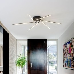 Creative Flush Mount אלומיניום מנורת תקרה טחנת רוח