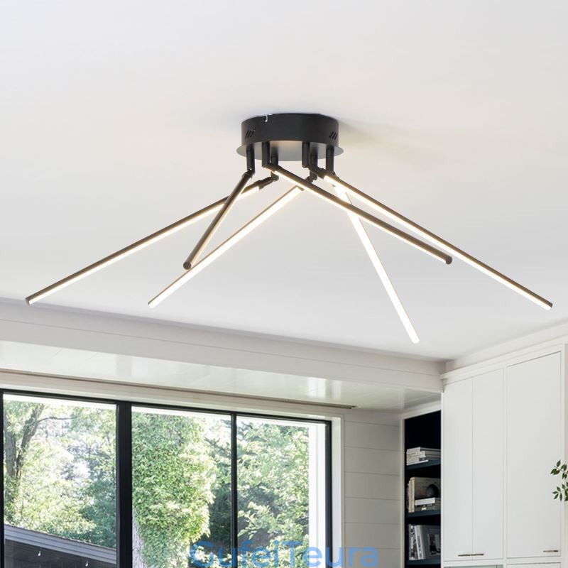 Creative Flush Mount אלומיניום מנורת תקרה טחנת רוח