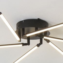 Creative Flush Mount אלומיניום מנורת תקרה טחנת רוח