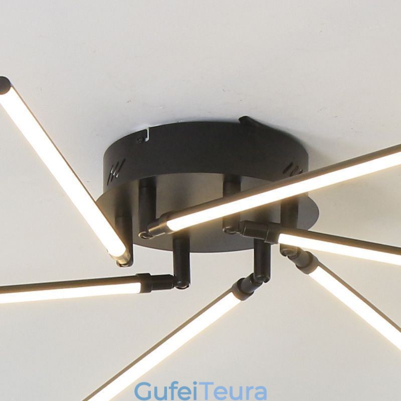 Creative Flush Mount אלומיניום מנורת תקרה טחנת רוח