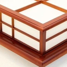 תאורת תקרה בסגנון רטרו מעץ לשטוף