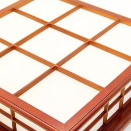 תאורת תקרה בסגנון רטרו מעץ לשטוף