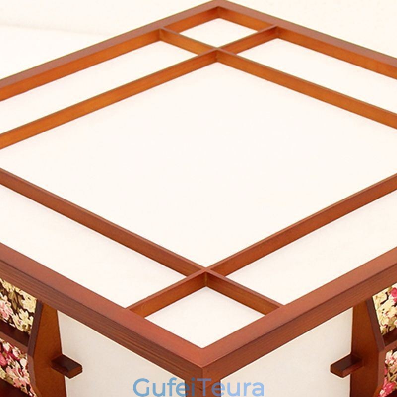 תאורת תקרה מרובעת מעץ רטרו