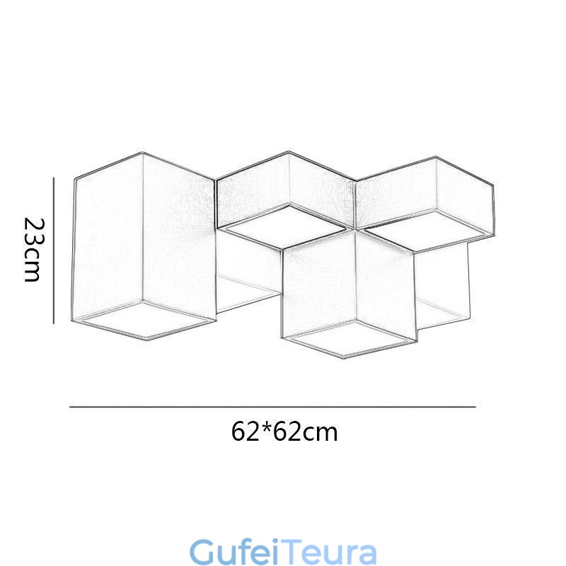 תאורת תקרה מודרנית תאורת תקרה קובייה של רוביק