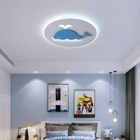 מנורת תקרה מודרנית יצירתית לווייתן אור תקרה