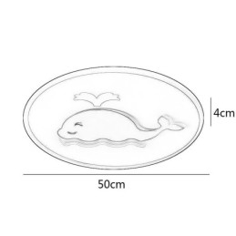 מנורת תקרה מודרנית יצירתית לווייתן אור תקרה