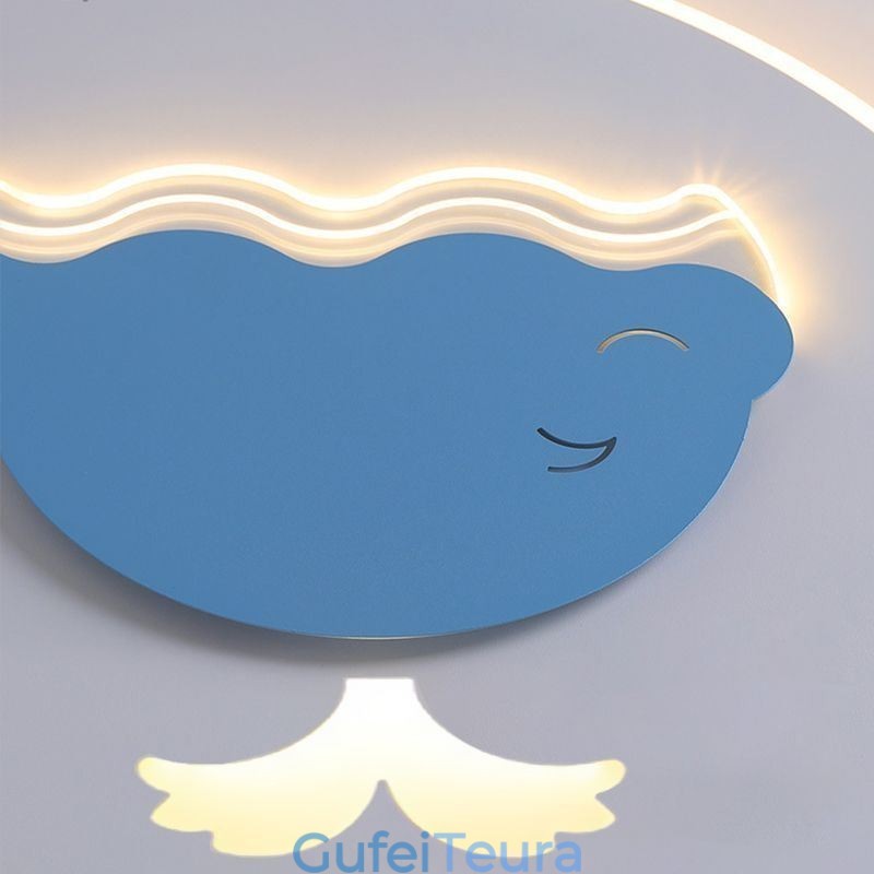 מנורת תקרה מודרנית יצירתית לווייתן אור תקרה