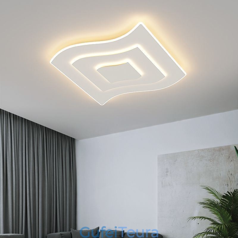 תאורת תקרה מודרנית מרובעת אקרילית שטוחה