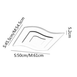 תאורת תקרה מודרנית מרובעת אקרילית שטוחה